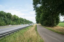 Parallelweg Rijstraat Guttecoven, richting noorden