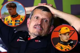 gunther steiner + oscar piastri + lando norris
