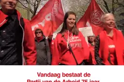 Feest! Gedecimeerde woke splinterpartij PvdA bestaat 75 jaar: 'We hebben zo veel bereikt!'