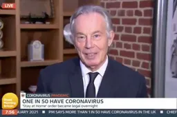 Tony Blair: 'We gaan naar een toekomst waarin je geen normaal leven kunt hebben zonder vaccinatiebewijs'