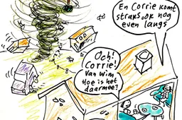 De Dagelijkse Cartoon van Varkman: Storm Corrie