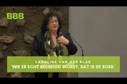 Caroline van der Plas: 'Boeren, laat je niets wijsmaken, het grootste deel van de Nederlanders staat achter jullie'