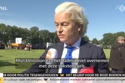 Filmpje! Geert Wilders: 'Als het kabinet doorgaat met stikstofbeleid is er een kabinetscrisis!'