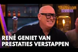 Filmpje! René van der Gijp: 'De volgende keer eet Max Verstappen een uitsmijter tussendoor en dan wint 'ie nog'