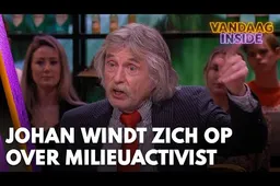 Kijk! Johan Derksen veegt de vloer aan met milieu-extremist: 'Een opgefokte natuurfreak!'