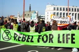 Ontwrichtende demonstratie van Extinction Rebellion in Rotterdam resulteert in 13 arrestaties