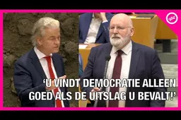 Ha! Hoor en zie: Geert Wilders sloopt Frans Timmermans TOTAAL: "U vindt democratie alleen goed als de uitslag u bevalt"