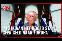 Filmpje! Geert Wilders' verbeterde tekst voor Eurovisie 'Europapa': 'Als ik aan het hoofd sta...'