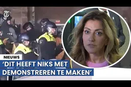 [Video] Hypocriete Yesilgöz opeens heel fel tegen extreemlinkse Gaza-liefhebbers UvA: "Het is tuig!"