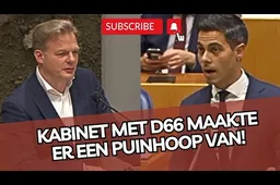 Pats! Pieter Omtzigt VERNIELT Rob Jetten: 'D66 kabinet heeft er zélf een PUINHOOP van gemaakt!'