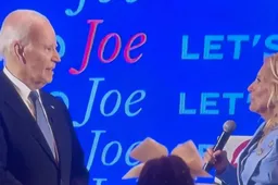 Filmpje! Jill Biden prijst haar man alsof hij een kleuter is: 'Je beantwoordde elke vraag, goed gedaan Joe!'