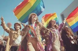 Aangifte-klager tegen FVD is non-binaire Brammetje! - Bram met glitters op zijn hoofd!
