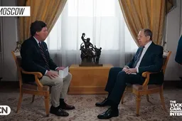-Kijktip!- Tucker Carlson interviewt opnieuw een Kremlin-kopstuk: Lavrov waarschuwt Westen voor Russische rode lijnen
