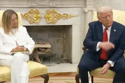 Linkse leugen ontmaskerd: Meloni rolde niet met haar ogen om Trump