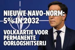 Schoof onthult per ongeluk: NAVO wil krankzinnige 5 procent norm – pure oorlogshitsers!
