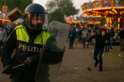 Kermis Hoogland tijdelijk dicht: agenten bekogeld, maar nog steeds ‘raadsel’ waarom