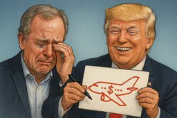 Groenhuijsen in tranen: Trump krijgt vliegtuig van Qatar – noemt het ‘corruptie’