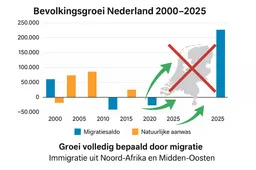 Schande: migratie overspoelt Nederland, eigen volk vertrekt