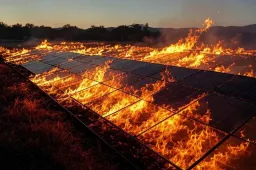 Zonnepanelen blijken natuur- én mensonvriendelijk bij brand