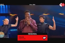 Nederlandse inzending Claude onder vuur na repetitiebeelden