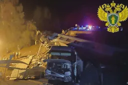 Doden en gewonden na instorten brug Rusland