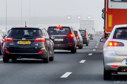 File op de A4 richting Den Haag door NAVO-top