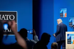 Trump weer vertrokken vanaf Schiphol na NAVO-top