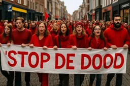 Leeuwarden: Links protesteert massaal voor Gaza – maar voor onze eigen armen doen ze niets