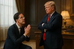 Rutte betrapt op hielenlikken bij Trump: dit is gênant en zorgwekkend
