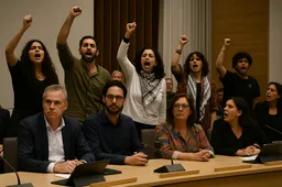 Pro-Palestijnse relschoppers verstoren democratie in Utrecht