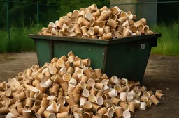 19 miljoen bekers per dag weggegooid: het bewijs dat het ‘hergebruikbeleid’ compleet faalt