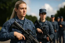 Defensie gebruikt jonge vrouwen als propaganda – “voor de oorlog, niet voor gelijkheid”