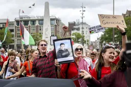 Honderden betogers bij pro-Palestijnse demo op Dam in Amsterdam