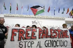 Duizenden protesteren voor Gaza tijdens filmfestival Venetië