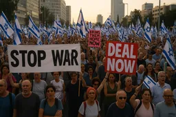 Massaal protest in Tel Aviv: Israëliërs verzetten zich tegen Netanyahu’s oorlog in Gaza