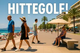 Telegraaf in paniek: zomerse hitte in Frankrijk! In de zomer!