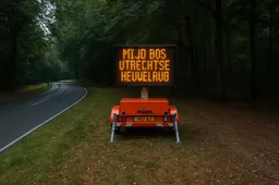 Knettergek: Utrecht plaatst matrixborden voor wolf Bram