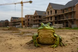 Woningnood? Vergeet het maar – echtpaar legt hele wijk plat om kikkers