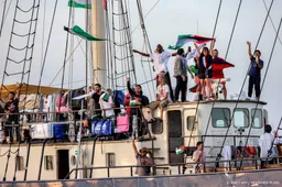 Hulpvloot vanuit Tunesië onderweg naar Gaza