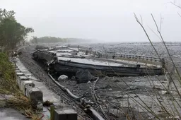 Veel doden en vermisten na dijkbreuk door tyfoon Ragasa in Taiwan