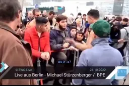 Schokkende video: migranten in Duitsland dreigen met sharia en geweld tegen Duitsers