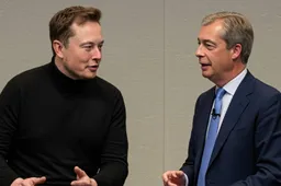 Elon Musk brandt Nigel Farage af: “Zwak, een waterig sausje”