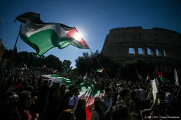 Organisatie: miljoen pro-Palestijnse demonstranten in Rome