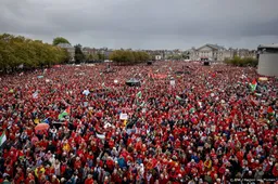 Organisatie: 250.000 mensen bij Rode Lijn-protest in Amsterdam