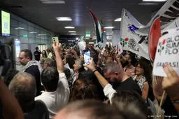 Nederlandse activisten Gazavloot aangekomen in Madrid