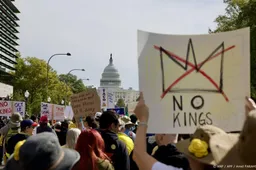 Grootschalige protesten tegen Trump in 'No Kings'-evenementen VS