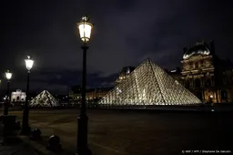 Louvre-museum Parijs dicht na roof