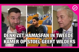DENK neemt pro-Hamas activist mee naar Tweede Kamer en zet hem op stoel Wilders