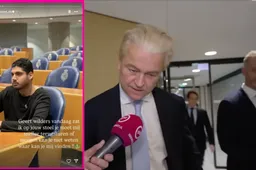 DENK neemt pro-Hamas activist mee naar Tweede Kamer en zet hem op stoel Wilders