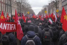 OM eist zware straf bij AZC-protest - maar extreemlinkse relschoppers altijd vrijuit